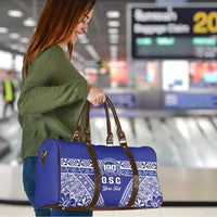 Personalised Queen Salote College Travel Bag Kolisi Fefine 100th Anniversary Kupesi Blue - Polynesian Pride