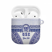 Personalised Queen Salote College AirPods Case Kolisi Fefine 100th Anniversary Kupesi White - Polynesian Pride