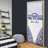 Personalised Queen Salote College Door Cover Kolisi Fefine 100th Anniversary Kupesi White - Polynesian Pride