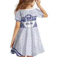 Personalised Queen Salote College Family Matching Puletasi and Hawaiian Shirt Kolisi Fefine 100th Anniversary Kupesi White - Polynesian Pride