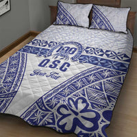 Personalised Queen Salote College Quilt Bed Set Kolisi Fefine 100th Anniversary Kupesi White - Polynesian Pride