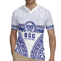 Personalised Queen Salote College Rugby Jersey Kolisi Fefine 100th Anniversary Kupesi White - Polynesian Pride