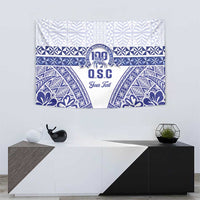 Personalised Queen Salote College Tapestry Kolisi Fefine 100th Anniversary Kupesi White - Polynesian Pride
