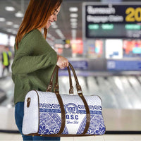 Personalised Queen Salote College Travel Bag Kolisi Fefine 100th Anniversary Kupesi White - Polynesian Pride