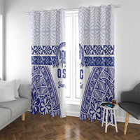 Personalised Queen Salote College Window Curtain Kolisi Fefine 100th Anniversary Kupesi White - Polynesian Pride