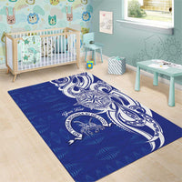 Personalised Queen Salote College Area Rug QSC Est 1926 Ngatu Pattern - Polynesian Pride
