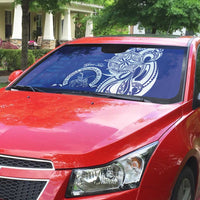 Personalised Queen Salote College Auto Sun Shade QSC Est 1926 Ngatu Pattern - Polynesian Pride
