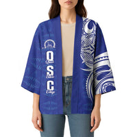 Personalised Queen Salote College Kimono QSC Est 1926 Ngatu Pattern - Polynesian Pride