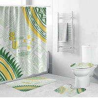 Samoa Ua Potopoto Bathroom Set SUP Est 2025 Samoan Pattern - Polynesian Pride