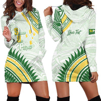Personalised Samoa Ua Potopoto Hoodie Dress SUP Est 2025 Samoan Pattern - Polynesian Pride