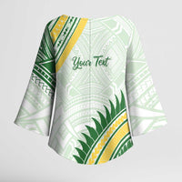 Personalised Samoa Ua Potopoto Kimono Sleeve Blouse SUP Est 2025 Samoan Pattern - Polynesian Pride