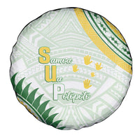 Samoa Ua Potopoto Spare Tire Cover SUP Est 2025 Samoan Pattern - Polynesian Pride