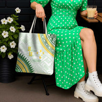 Samoa Ua Potopoto Tote Bag SUP Est 2025 Samoan Pattern - Polynesian Pride