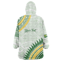 Personalised Samoa Ua Potopoto Wearable Blanket Hoodie SUP Est 2025 Samoan Pattern - Polynesian Pride
