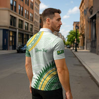 Personalised Samoa Ua Potopoto Zipper Polo Shirt SUP Est 2025 Samoan Pattern - Polynesian Pride
