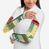 Samoa Uniting Party Arm Sleeves SUP Est 2025 Siapo Pattern - Polynesian Pride