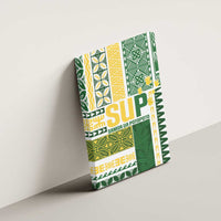 Samoa Uniting Party Canvas Wall Art SUP Est 2025 Siapo Pattern - Polynesian Pride