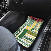 Samoa Uniting Party Car Mats SUP Est 2025 Siapo Pattern - Polynesian Pride