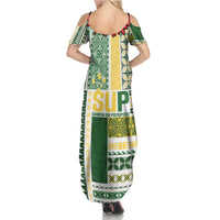 Samoa Uniting Party Family Matching Summer Maxi Dress and Hawaiian Shirt SUP Est 2025 Siapo Pattern - Polynesian Pride