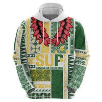 Samoa Uniting Party Hoodie SUP Est 2025 Siapo Pattern - Polynesian Pride