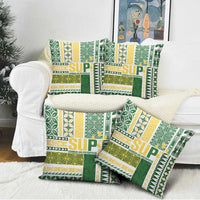 Samoa Uniting Party Pillow Cover SUP Est 2025 Siapo Pattern - Polynesian Pride