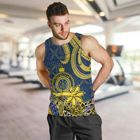 Personalised Niue Peniamina Gospel Day Men Tank Top Unique Niean Hiapo LT14 - Polynesian Pride