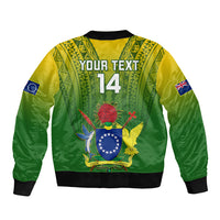 Custom Cook Islands Rugby Bomber Jacket Pacific 2023 Go The Kukis LT14 - Polynesian Pride