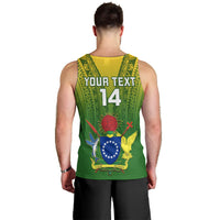 Custom Cook Islands Rugby Men Tank Top Pacific 2023 Go The Kukis LT14 - Polynesian Pride