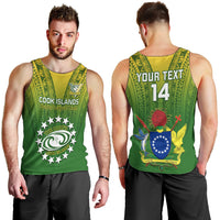 Custom Cook Islands Rugby Men Tank Top Pacific 2023 Go The Kukis LT14 - Polynesian Pride