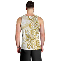 Polynesia Dolphins Men Tank Top Valentine Day Floral Polynesian - Vintage Brown LT14 - Polynesian Pride