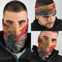New Zealand and Australia ANZAC Day Neck Gaiter Sliver Fern Kakapo With Golden Wattle Kangaroo - Polynesian Pride