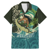 Aotearoa Tangaroa Atua Family Matching Mermaid Dress and Hawaiian Shirt New Zealand God Of The Ocean