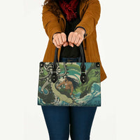 Aotearoa Tangaroa Atua Leather Bag New Zealand God Of The Ocean - Polynesian Pride