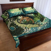 Aotearoa Tangaroa Atua Quilt Bed Set New Zealand God Of The Ocean