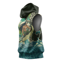 Aotearoa Tangaroa Atua Sleeveless Hoodie New Zealand God Of The Ocean - Polynesian Pride