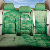 Aloha Hawaii Molokai Island Back Car Seat Cover Hibiscus Tribal Honu Hawaiian Tattoo Green