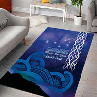 Personalised Matariki New Zealand Area Rug Maori New Year Galaxy Koru Pattern LT14 - Polynesian Pride