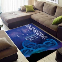 Personalised Matariki New Zealand Area Rug Maori New Year Galaxy Koru Pattern LT14 - Polynesian Pride