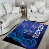 Personalised Matariki New Zealand Area Rug Maori New Year Galaxy Koru Pattern LT14 - Polynesian Pride