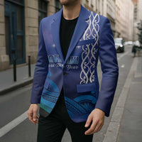 Personalised Matariki New Zealand Blazer Maori New Year Galaxy Koru Pattern - Polynesian Pride