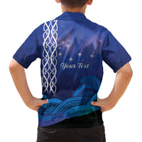 Personalised Matariki New Zealand Family Matching Puletasi and Hawaiian Shirt Maori New Year Galaxy Koru Pattern
