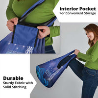 Personalised Matariki New Zealand Grocery Bag Maori New Year Galaxy Koru Pattern