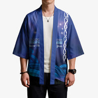 Personalised Matariki New Zealand Kimono Maori New Year Galaxy Koru Pattern - Polynesian Pride