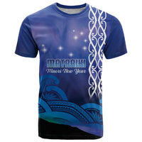 Personalised Matariki New Zealand T Shirt Maori New Year Galaxy Koru Pattern
