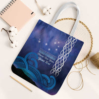 Personalised Matariki New Zealand Tote Bag Maori New Year Galaxy Koru Pattern - Polynesian Pride
