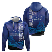Personalised Matariki New Zealand Zip Hoodie Maori New Year Galaxy Koru Pattern