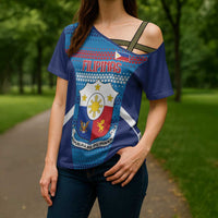 Philippines Football 2026 Cross Shoulder Shirt Come On Filipinas