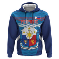 Philippines Football 2026 Zip Hoodie Come On Filipinas LT14 Pullover Hoodie Blue - Polynesian Pride