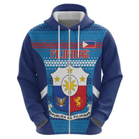 Philippines Football 2026 Zip Hoodie Come On Filipinas LT14 - Polynesian Pride