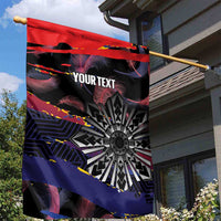 Philippines Sun Tattoo Garden Flag Feathers Filipinas Grunge Style Black LT14 - Polynesian Pride